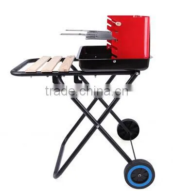Outdoor Folding BBQ Grill Trolley photo-2