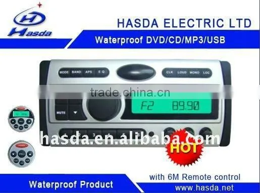 Waterproof marine audio cd Player