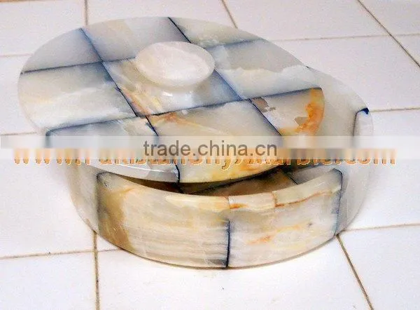 Top Selling FACTORY PRODUCUNG ONYX CANDY JARS POTS HANDICRAFTS photo-3