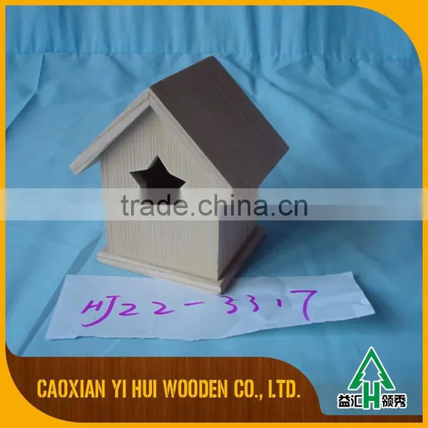 Crafts Hang Garden Wooden Bird House Feeder photo-4