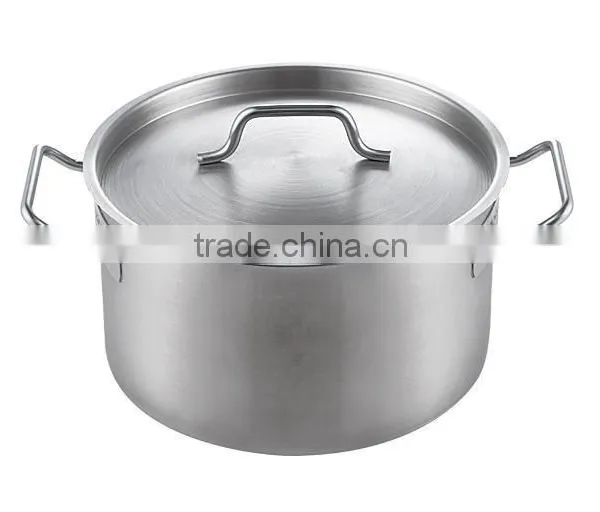 Two Handle Sauce Pan Saucepan Cooker Family Restaurant Hotell Usage High Body Stainless Steel Stock Pot With Lid photo-4