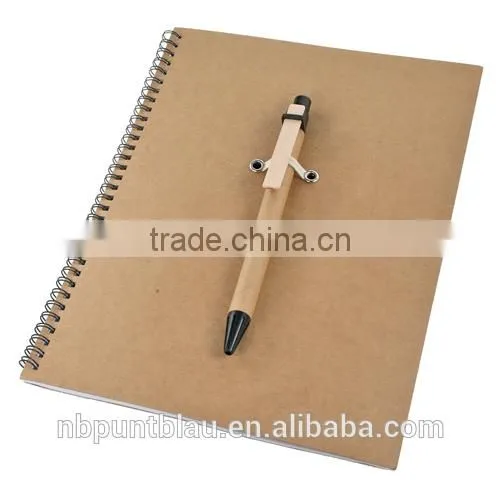A5 block-notes recycled ecofriendly block-notes with pen