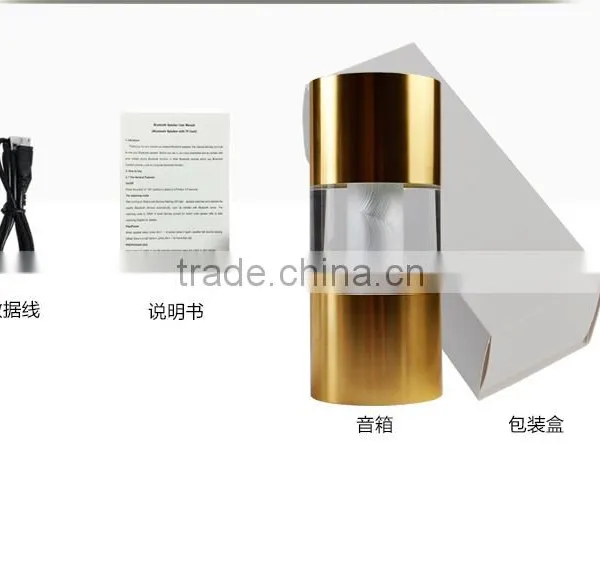 New Arrival Creative Bluetooth Loudspeaker Box With Led Light, Crystal Columniform Plug In-card Voice Box photo-6