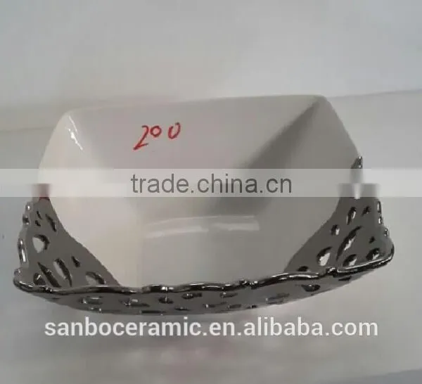 Stocklot Silver Vase Ceramic, Stoneware Plate , Bowl Home Decoration photo-2