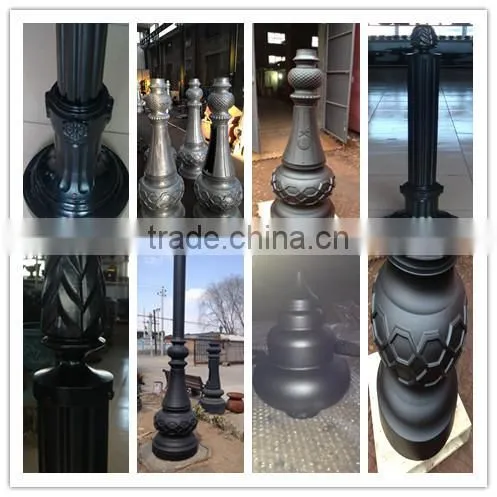 Galvanized Pole Anchor Street Light Pole Yard Lamp Post photo-2