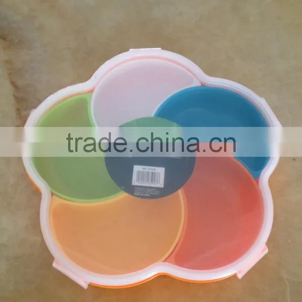 Plastic Colorful Divided Snack and Candy Storage Box photo-4