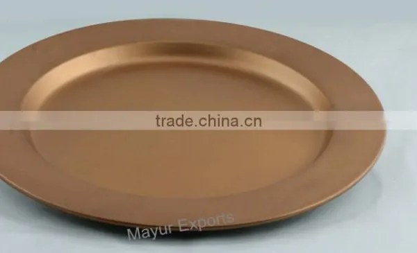 Stainless Steel Color Charger Plate