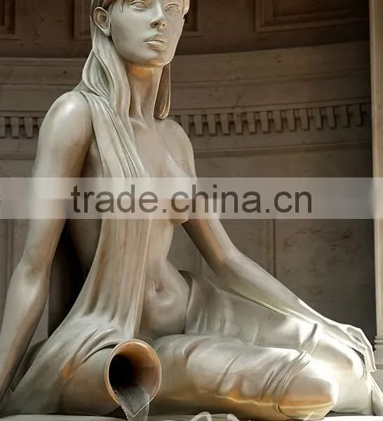 Art Craft Fountain Noble Marble Fountain of Elegant Lady Statue for Hot Sale photo-2