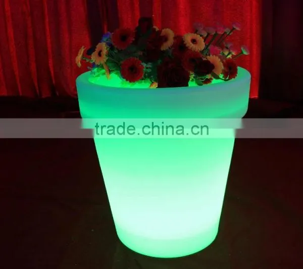 PE Colorful Multiple Shapes Plastic Led Beer Pot, Rechargeable Led Ice Bucket photo-6