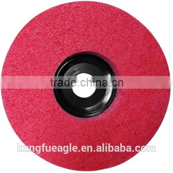 High Quality Cheap Custom Non Woven Nylon Polishing Wheel for Metal and Wood