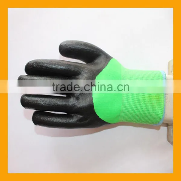 Double Layer Lined Winter Nitrile 3/4 Coated Acrylic Terry Gloves photo-3