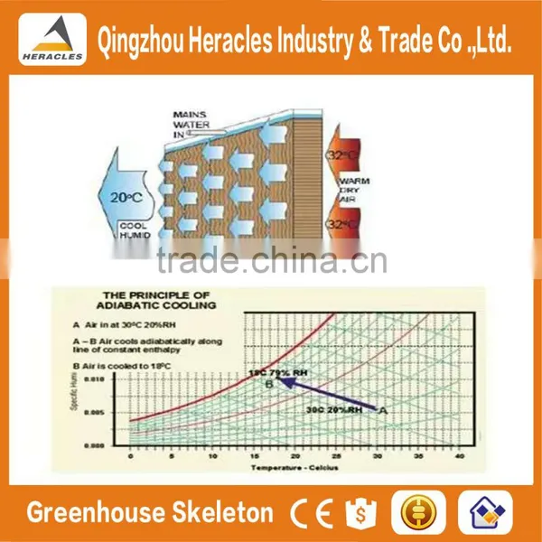 Heracles Hot Sale Trade Assurance 7090 Evaperate Poultry Cooling Cell Pad for Poultry Farm and Greenhouse photo-2