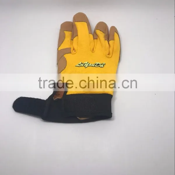 Protective Hand Safety Leather Gloves photo-3