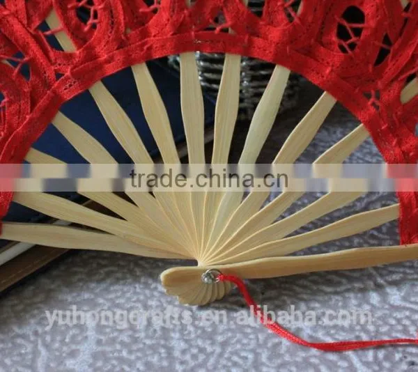 Chinese Bamboo Lace Fan photo-3