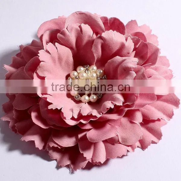 Fabric Flower Clip Fabric Flower Brooch for Kids Hair Accessories photo-2