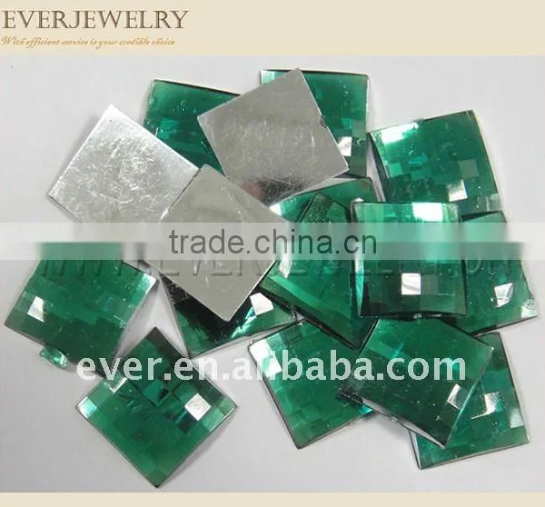 silver back acrylic rhinestone,flat back acrylic stone