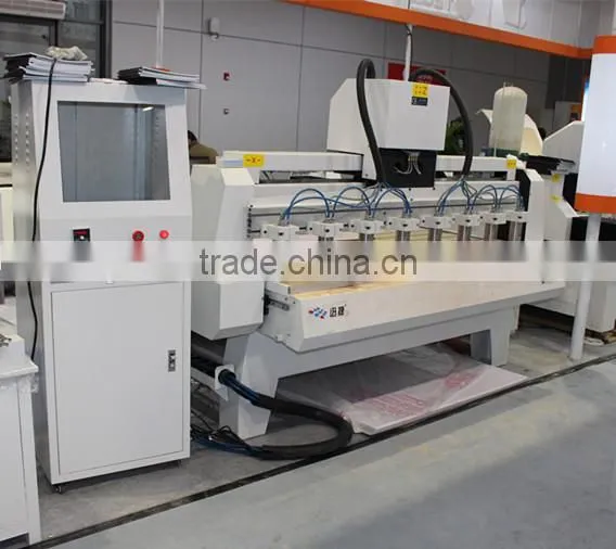 Multi-thread Furniture Carving 6*1.5kw Spindle Plane Signs Engraving Cnc Router Machine photo-2