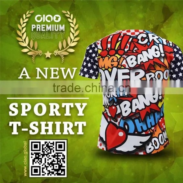 Wholesale OEM Sportswear Men's Crew Neck Quick Dry Fabric Tshirt photo-2