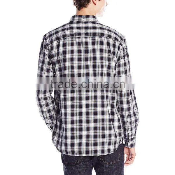 China Blouses 2016 Winter Designs Fashion Men's Plaid Shirt photo-2