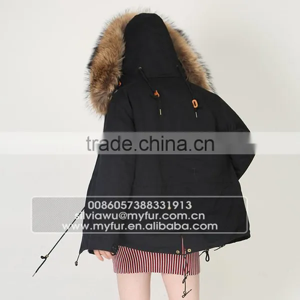 Myfur Customized China Top Quality Genuine Fur Parka Coat Wholesale photo-6