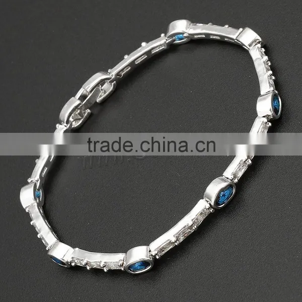 925 Sterling Silver Cubic Zirconia Sterling Silver Bracelets Wholesale Fashion Jewelry photo-5