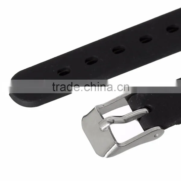 New Fashion Black 304 Stainless Steel Silver Tone Snake Carved Silicone Bracelets photo-3