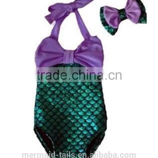 Baby Kid Girls Little Mermaid Set Costume Bikini Swimwear Swimsuit Outfits Dress photo-5
