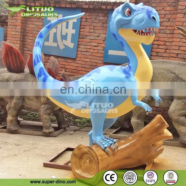 Fiberglass Cartoon Statue Dinosaur King for Amusement Park photo-5