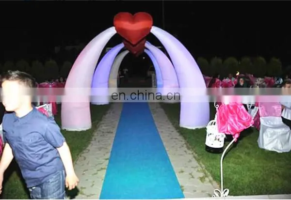 Wedding Decoration Led Inflatable Ivory Cone With Heart photo-2