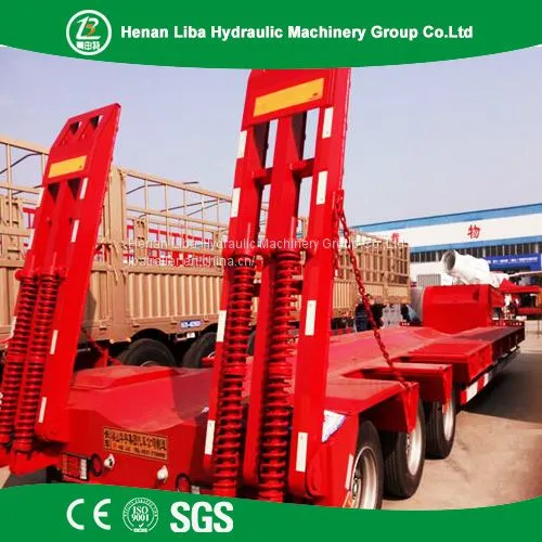 High Quality Lowbed Semi Trailer Used to Transport Large Heavy Equipment Easily photo-4