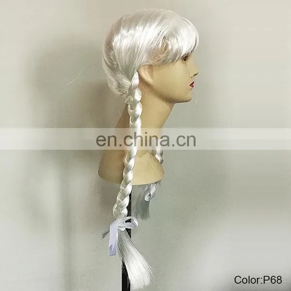White Party Wigs With Braids P-W215 photo-2