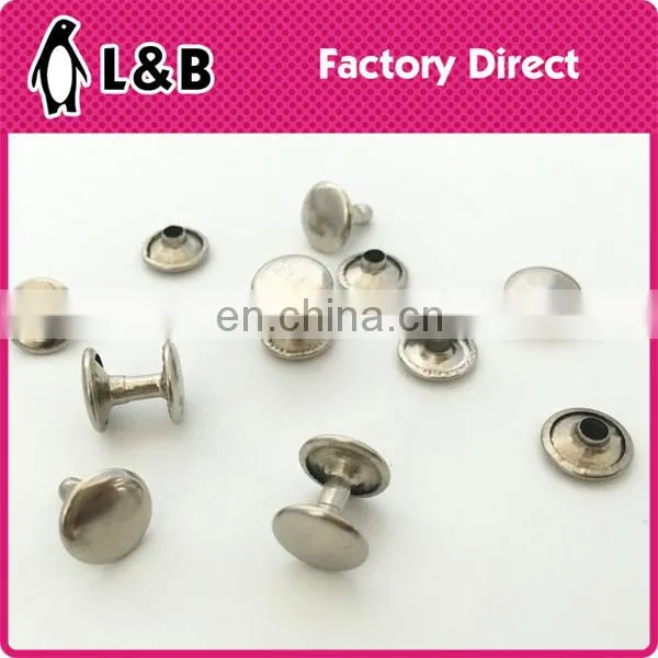 Double Cap Head Metal Decorative Rivets for Shoes Bag Clothing photo-2