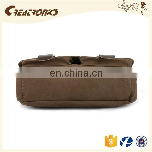 CR on Time Delivery Guaranteed 2016 Latest Fashion Men's Canvas Shoulder Bag Brown Vintage Messenger Bags photo-2