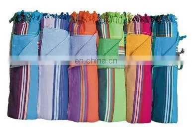 Towel Kikoy - 100% Pure Cotton Kikoy With Towel, Kenyan Kikoy