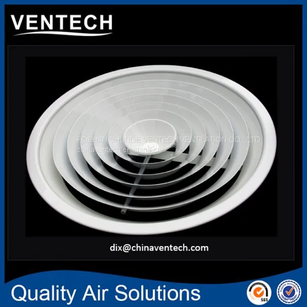 Aluminum Ceiling Air Vent Air Terminal Round Diffuser Used for Hvac System photo-3