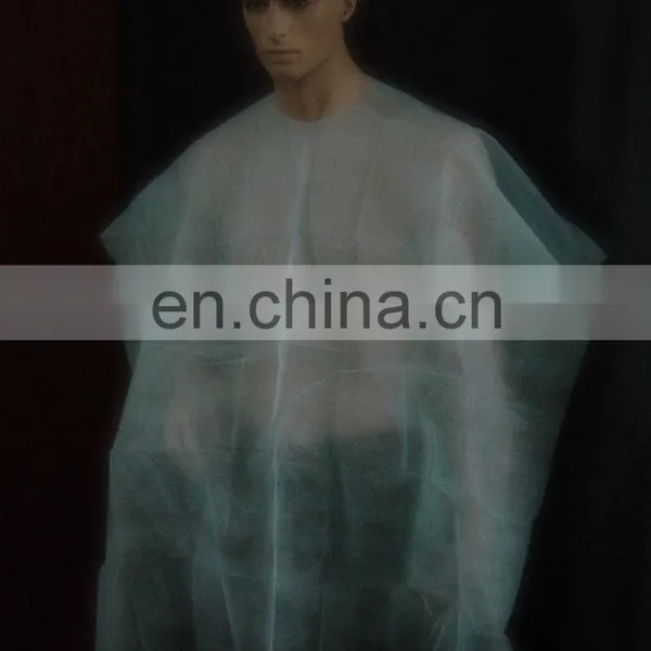Disposable Nonwoven Salon Poncho Coat for Hair Dressing