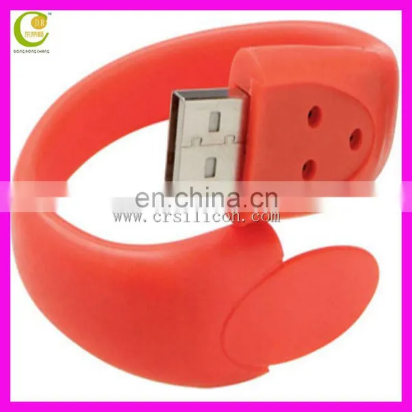 Promotion Gift Silicon Snap Band Wristband Pen Drive Usb Flash Drive With Custom Logo photo-4