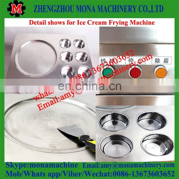 High Quality Stainless Steel Best Rolled Fried Ice Cream Machine With Temperature Control photo-4