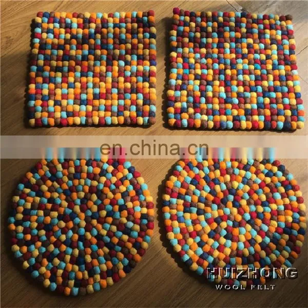 Nonwoven Polyester Needle FeltBallsRug AndCarpet With Different Color photo-4