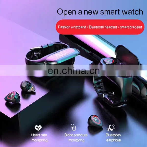 Feixin New 2020 Headset Multifunctional 2 In 1 Smart Watch Factory Wholesale Digital Watch New Products photo-3