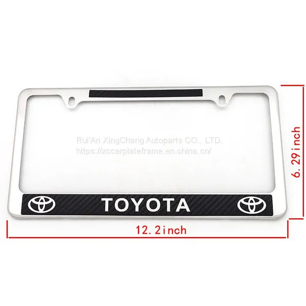 American Stainless Steel Carbon Fiber License Plate Frame U.S. Regulatory License Frame Metal Car License Plate Frame photo-5
