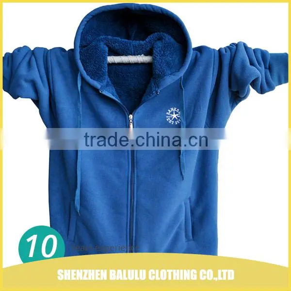 Hot Selling Anti-wrinkle Men Stylish Hoodie Jersey Fleec Jacket With 65% Cotton 35% Polyster photo-6