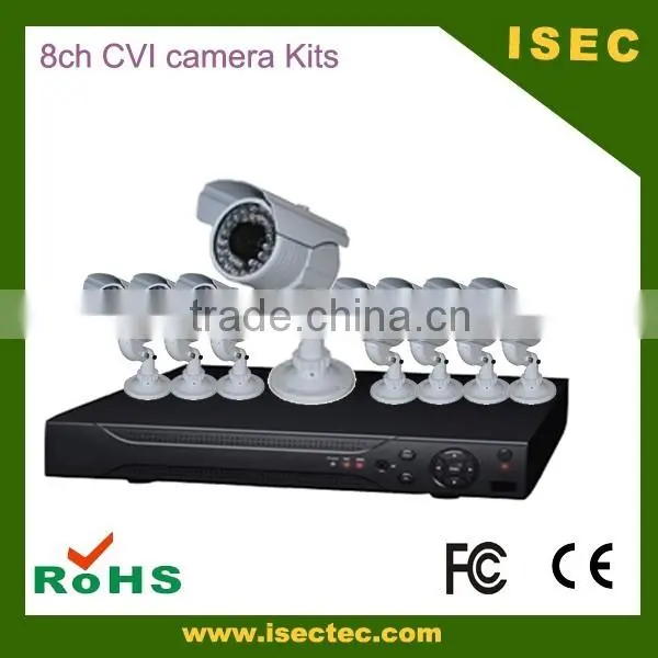 HD H.264 720P 8ch CVI Camera Kits With Bullet Cameras and 4channel P2P Camera Cctv Kit photo-4