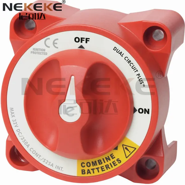 NEKEKE Hot Sale Dual Battery Selector Switch New Style Blue Sea Systems