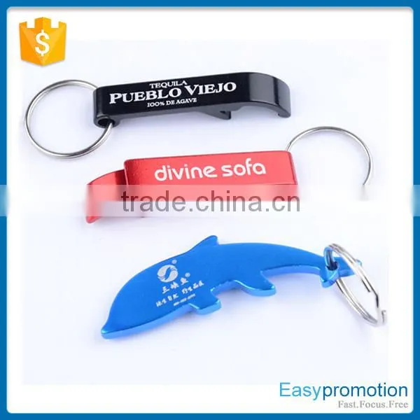 Wholesale Aluminium Beer Bottle Opener Keychain With Customer Logo Printed photo-2