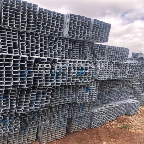 Yunnan Q235 Square Tube Wholesale Hot Dip Galvanized Square Tube 40 * 80 * 3 Square Tube Kunming Sales Square Tube photo-2