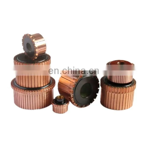 Electric Brush Hook Type Starter Copper 24 Segments Dc Motor Armature Commutator photo-5