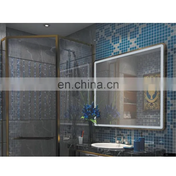 Opening Sale Rectangle Vanity Mirror Hot New Products Bathroom Makeup LED Mirror With Touch Screen