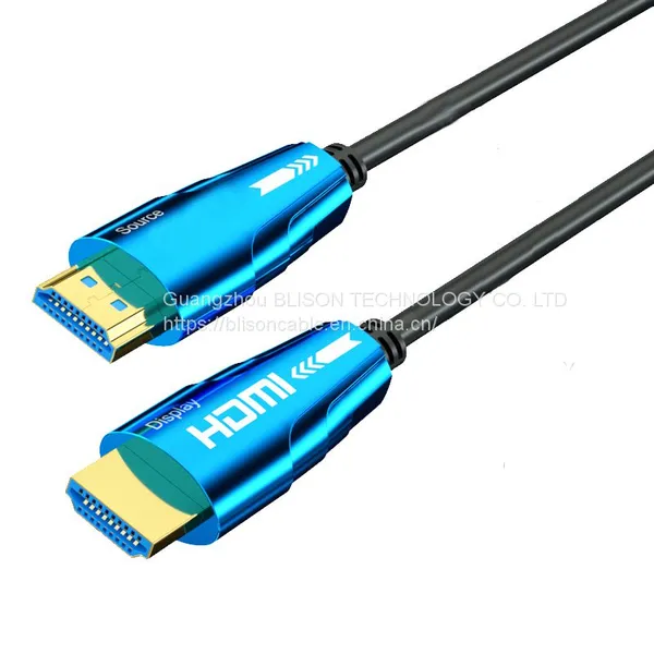Тонкий 8К оптоволоконный HDMI кабель с пропускной способностью 48 Гбит