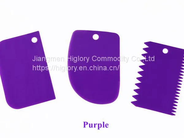 3Pcs Cake Scraper Pastry Butter Dough Cookie Edges Scraper Cake Smoothers DIY Cutter Baking Tools Decorating Accessories Set photo-3